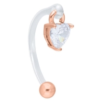 Piercing in buric Hanging mic inima Intimate