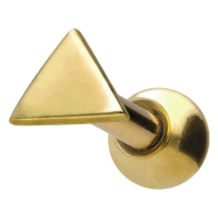 Piercing ureche 18k Triangle