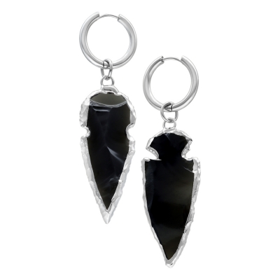 Cercei mic Obsidian piatra