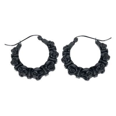 cranii Earrings negru