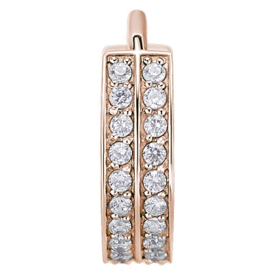dublu Hinged inel cu strasuri