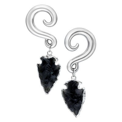 Obsidian piatra Dangle ureche Weights