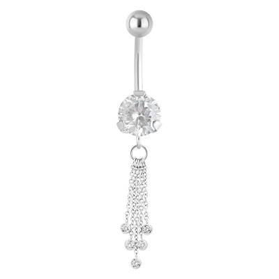 Piercing in buric Dangling cristal