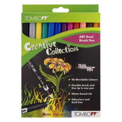 Set Tombow - Dual Brush Pen 12er Grundfarben