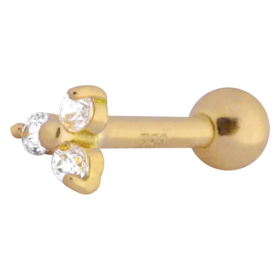 Piercing ureche 18k Trinity