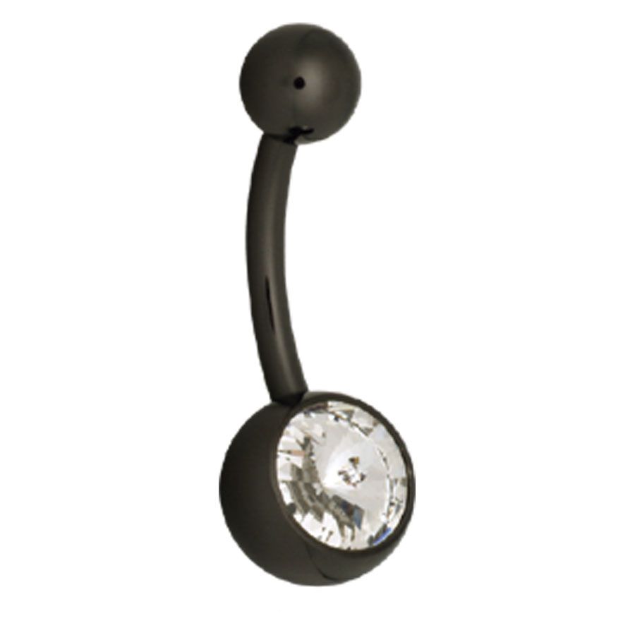 Piercing in buric cu strasuri