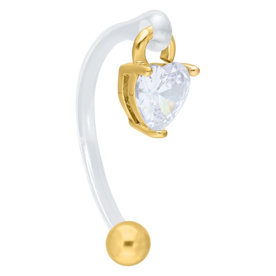 Piercing in buric Hanging mic inima Intimate
