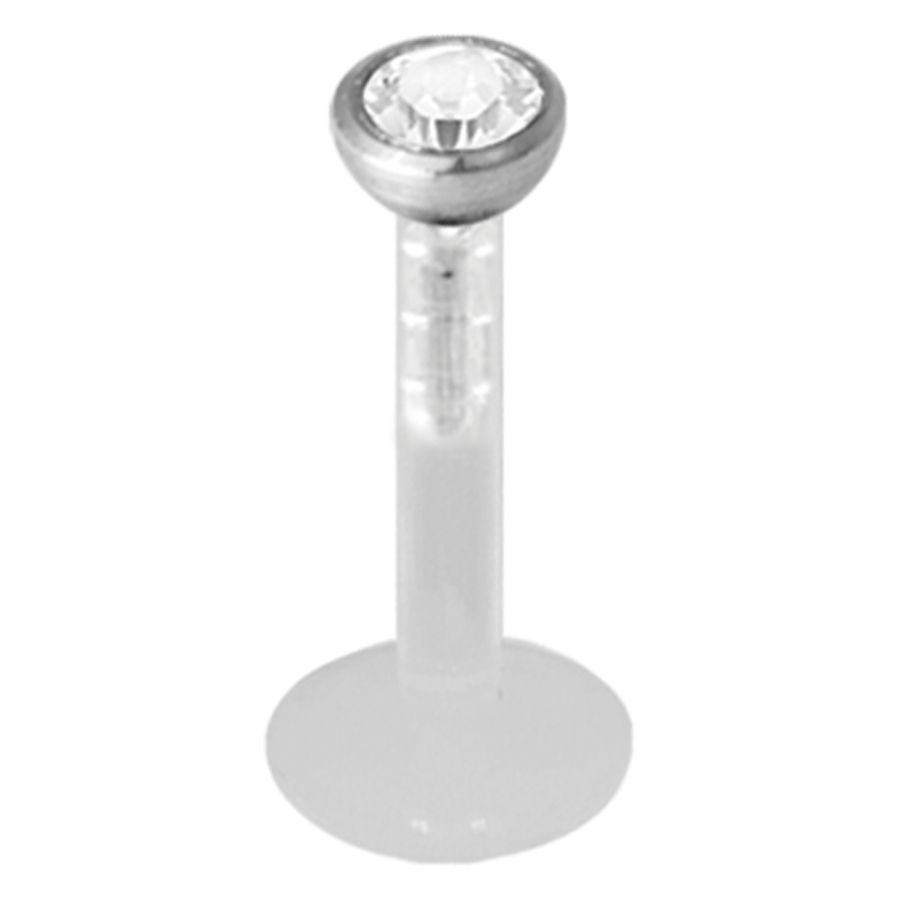 Piercing micro Piercing in buza Push-fit cu strasuri