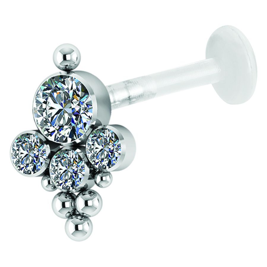 Piercing in buza Swarovski Bindi Push-fit