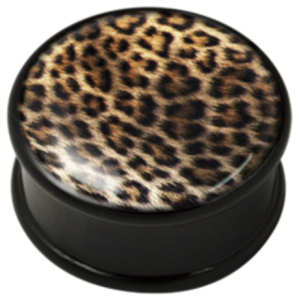 Piercing Plug ilustratie Leopard Skin PMMA Wildcat